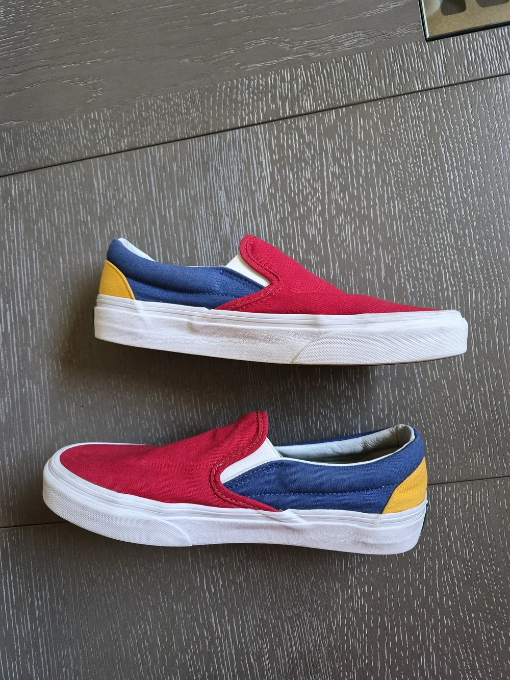 Vans Slip-On Yacht Club Colorblock Sneakers - Red, Navy, Yellow